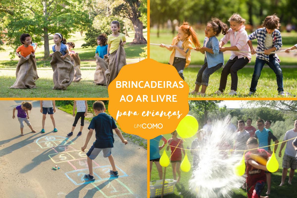 16 brincadeiras ao ar livre para crianças