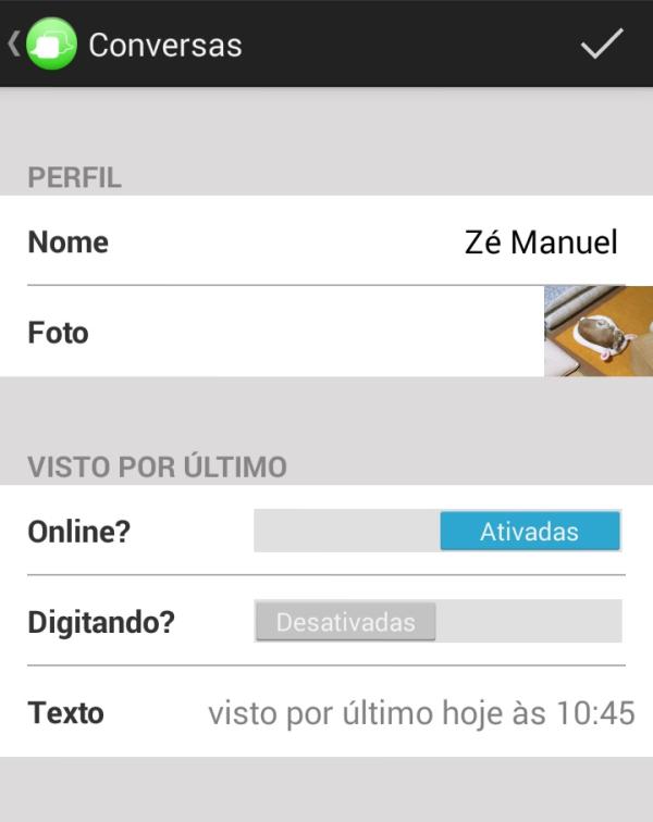 Como criar conversas falsas no WhatsApp - Passo 3