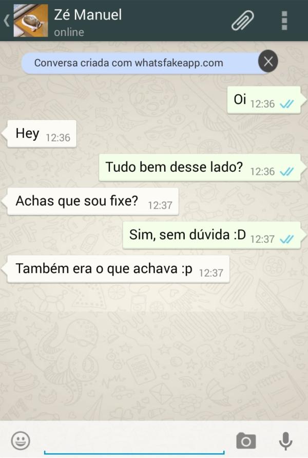 Como criar conversas falsas no WhatsApp - Passo 4