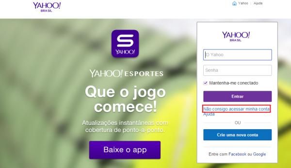 Como iniciar sessão no Ymail - Passo 5