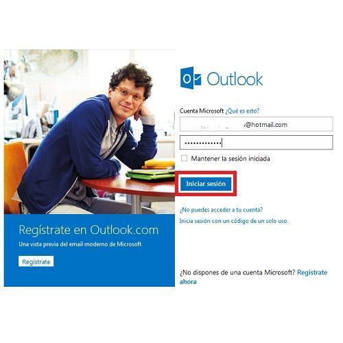 Como mudar de Hotmail para Outlook - Passo 1