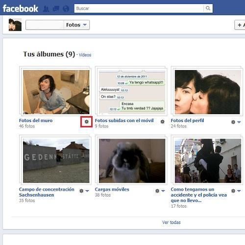 Como ocultar um álbum de fotos no Facebook - Passo 2