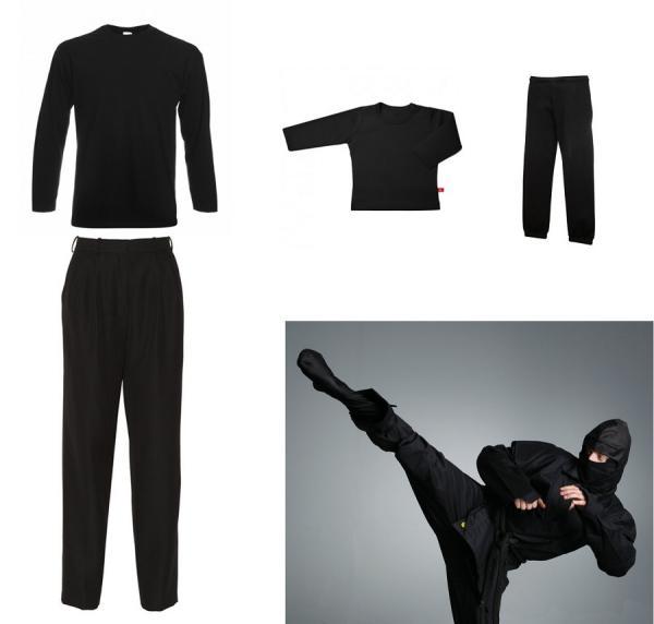 Como fazer uma fantasia caseira de ninja para o Carnaval - Passo 1
