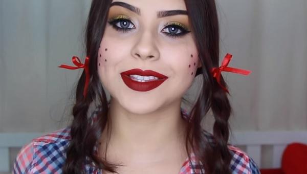 Como fazer maquiagem de Festa Junina - passo a passo - Maquiagem para quadrilha junina estilizada