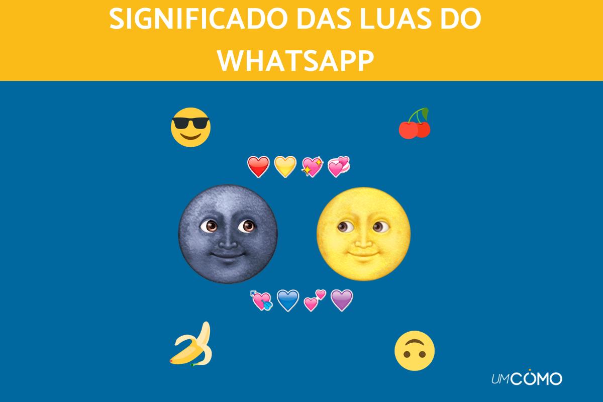 Significado das luas do WhatsApp 🌚🌝