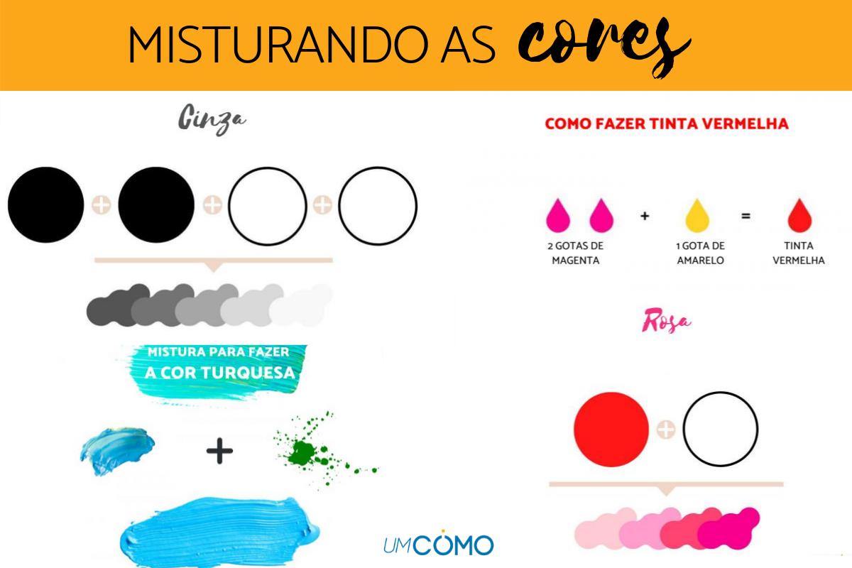 Como misturar cores