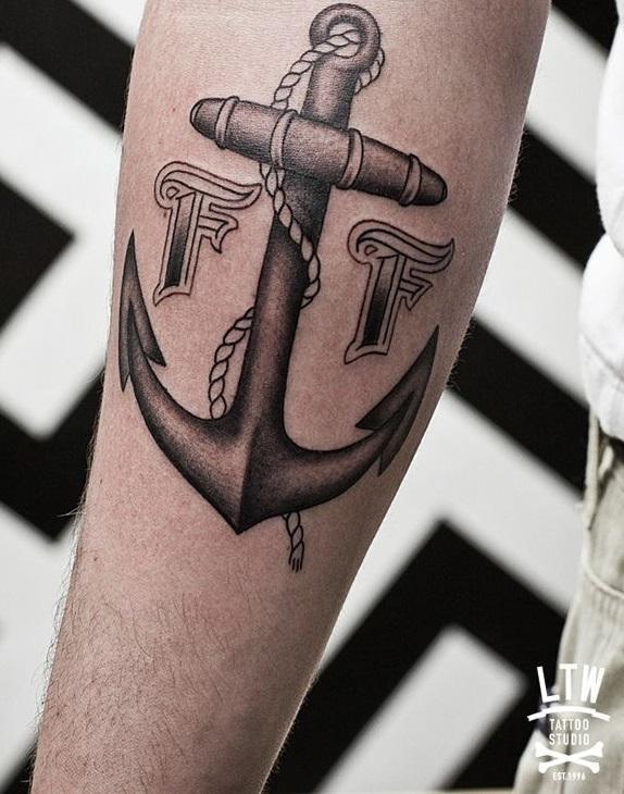 Qual é o significado das tatuagens de âncoras - Passo 1