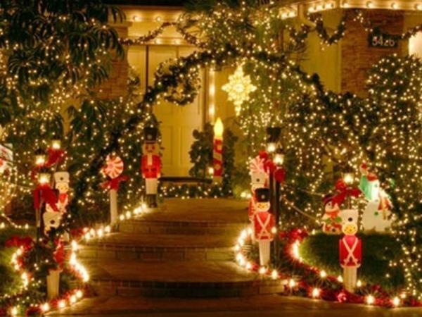 Como decorar o jardim para o Natal - Decorar caminhos