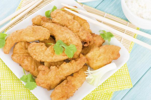 Como fazer frango chinês ao molho de limão - Passo 4