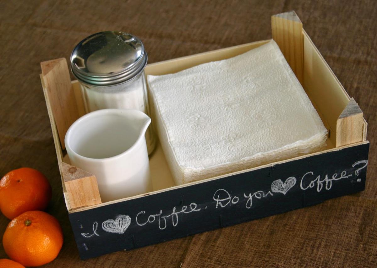 Ideias para decorar com caixas de fruta