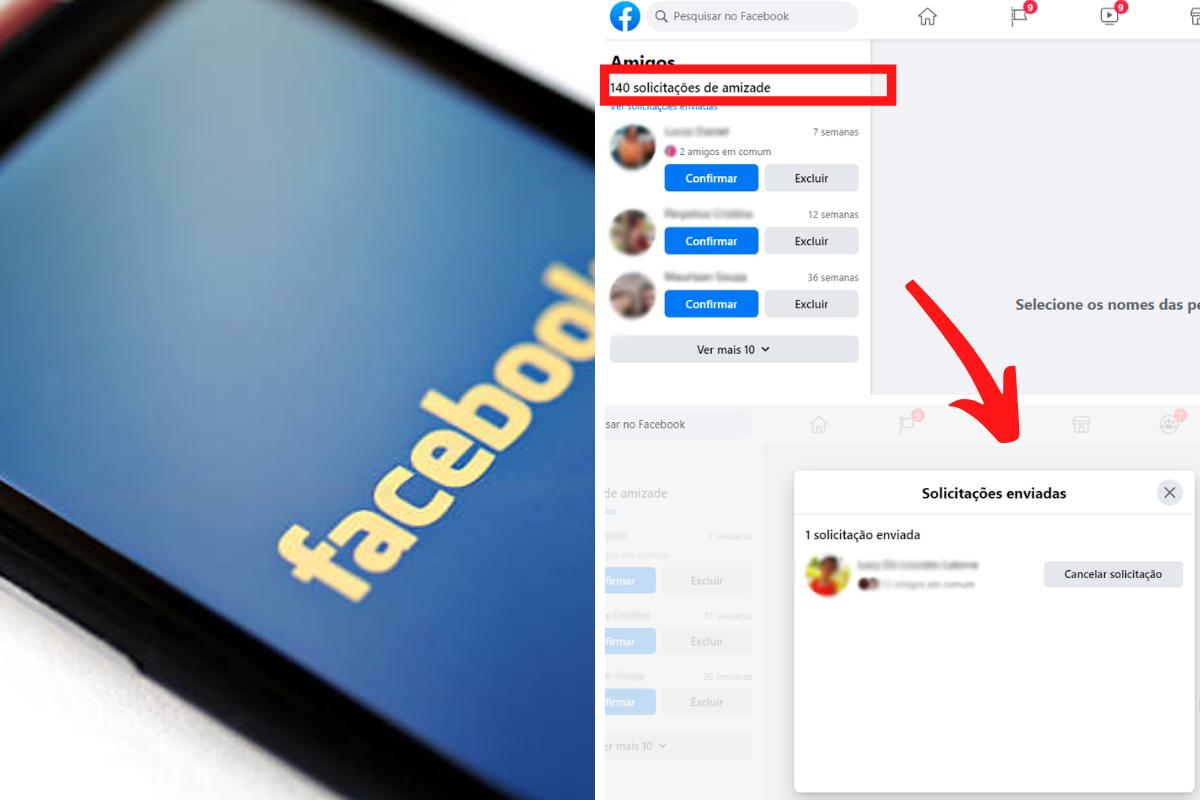 Como ver para quem enviei solicitação de amizade no Facebook pelo celular