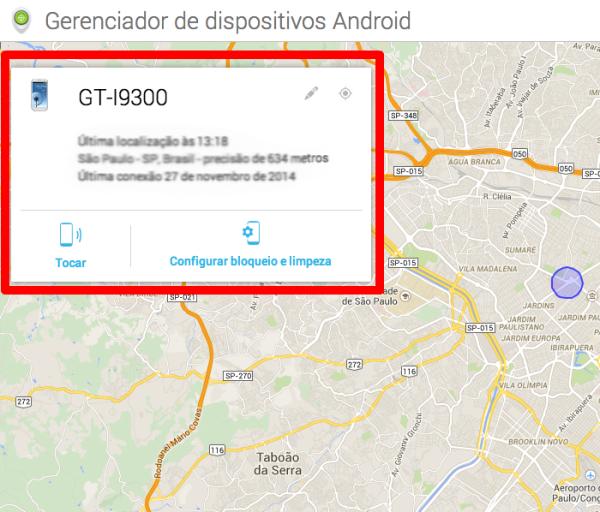 Como usar o Google Maps para rastrear um celular - Passo 4