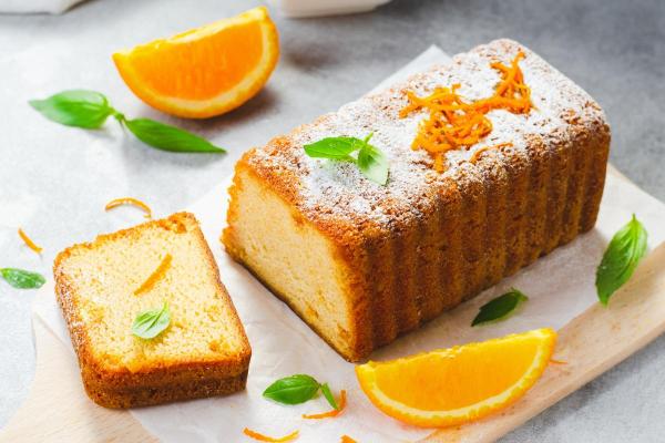 Sobremesas com frutas - Bolo de laranja fofinho