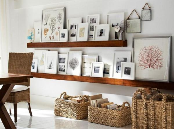 Como pendurar fotos de forma original - Fotografias em estantes