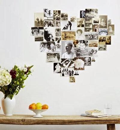 Como pendurar fotos de forma original - Fotos com formas divertidas