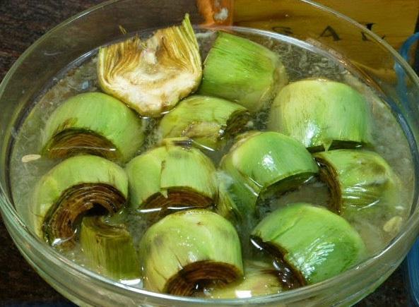 Como cozinhar alcachofras - Passo 2