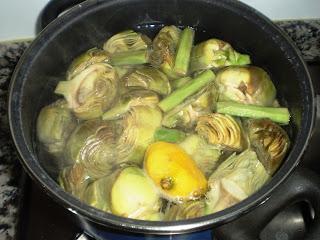 Como cozinhar alcachofras - Passo 3