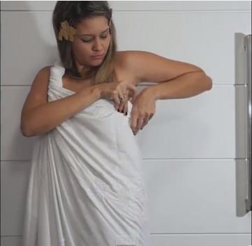 Como fazer uma fantasia de Cleópatra - Passo 2