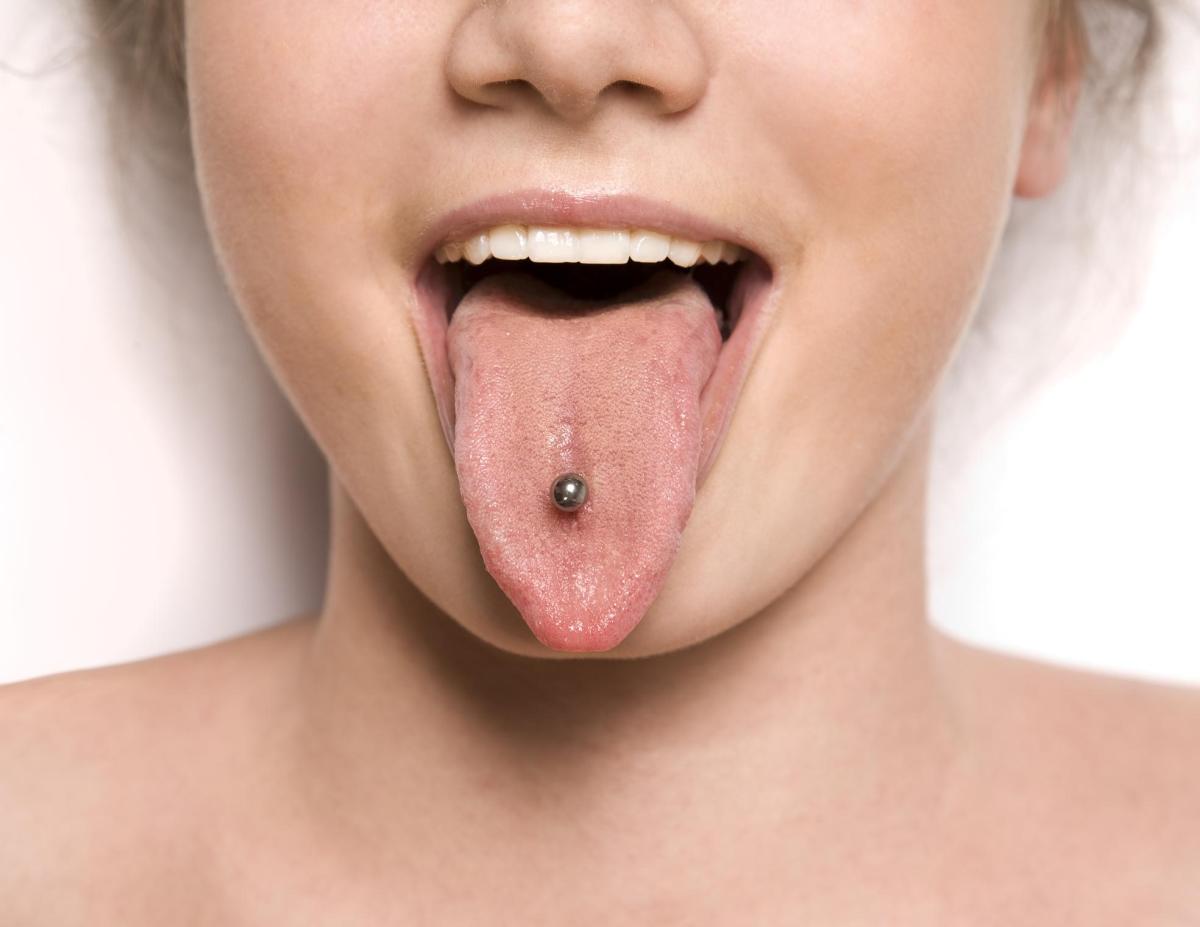 Tipos de piercing na língua