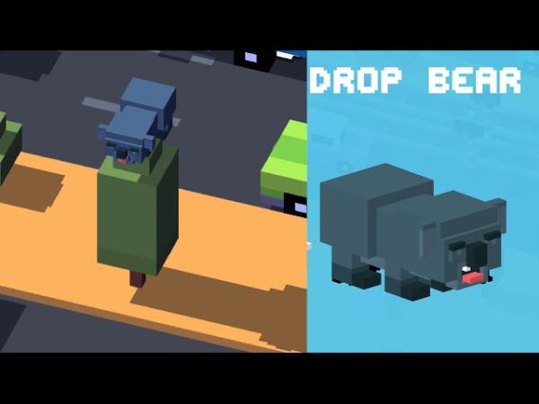 Como conseguir personagens secretos no Crossy Road - Personagem secreto Crossy Road: Dropbear