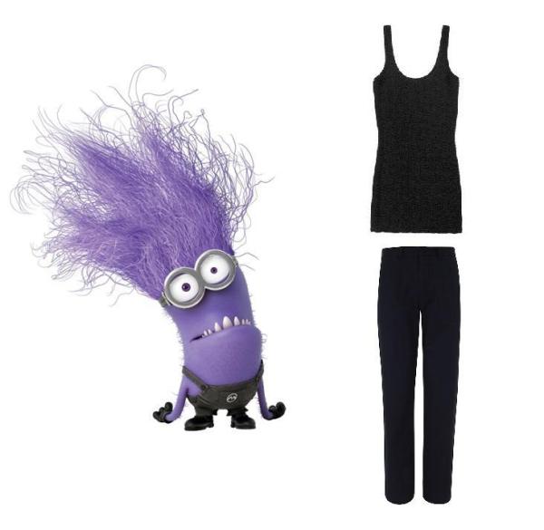 Como fazer uma fantasia de Minion Roxo - Passo 2