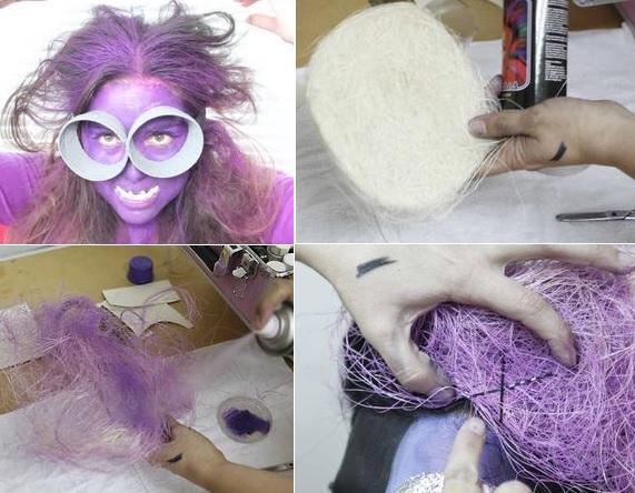 Como fazer uma fantasia de Minion Roxo - Passo 7