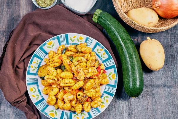 Acompanhamentos para nhoque - Nhoque com legumes assados