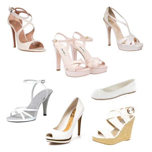 Que sapatos usar com um vestido branco - Branco