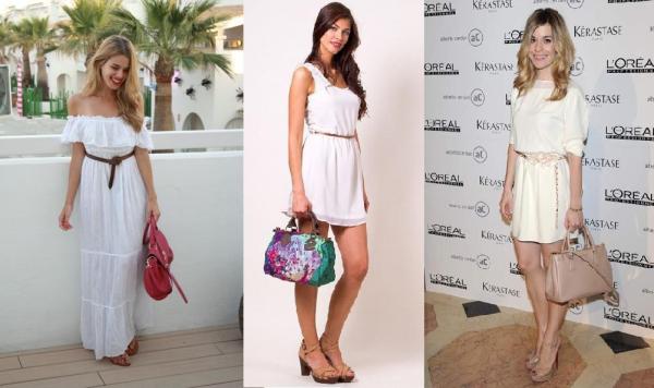 Que sapatos usar com um vestido branco - Outros complementos