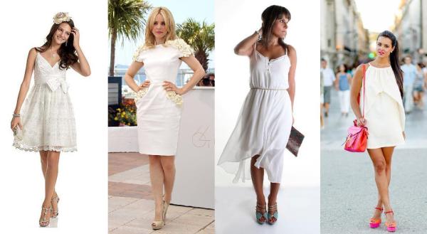 Que sapatos usar com um vestido branco