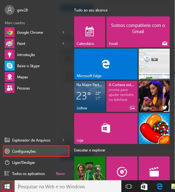 Como configurar recursos da família no Windows 10 - Passo 1