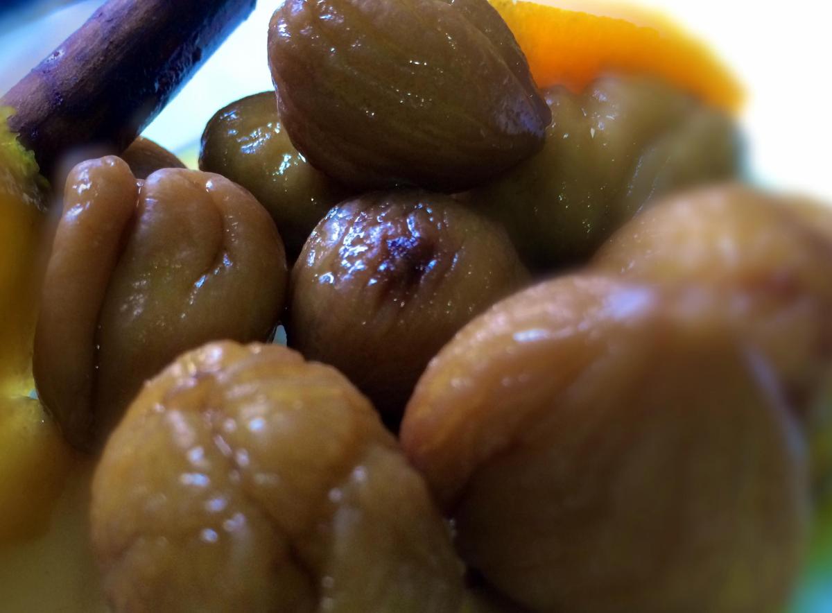 Como fazer castanhas em calda