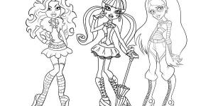 Desenhos das Monster High para colorir