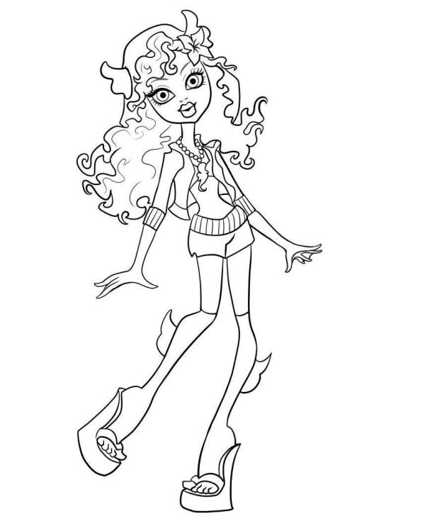 Desenhos das Monster High para colorir - Passo 4
