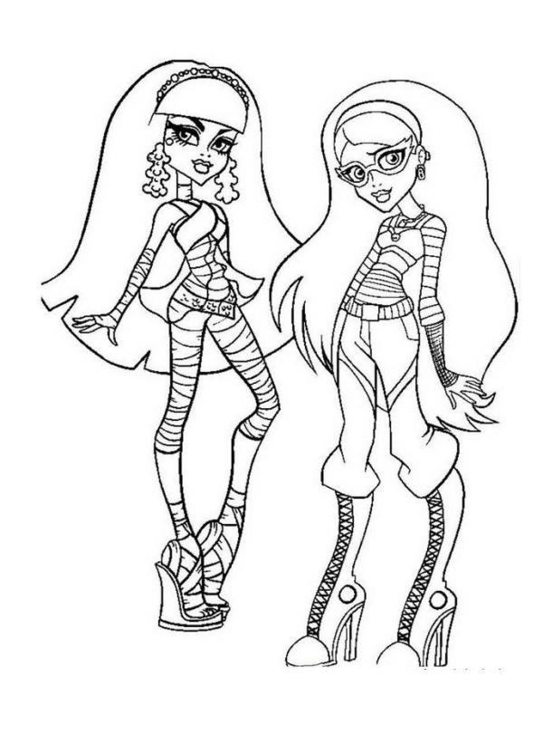 Desenhos das Monster High para colorir - Passo 5