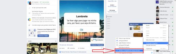 Como ativar o corretor ortográfico do Facebook - Passo 4