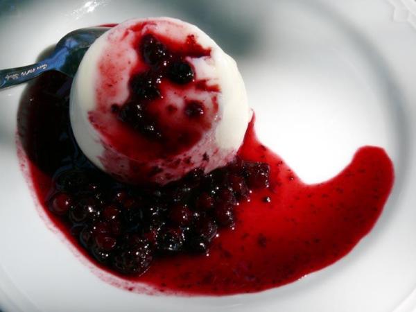 Como fazer panna cotta com frutos vermelhos