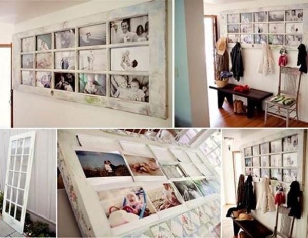 Como decorar uma parede com material reciclado - Portas velhas
