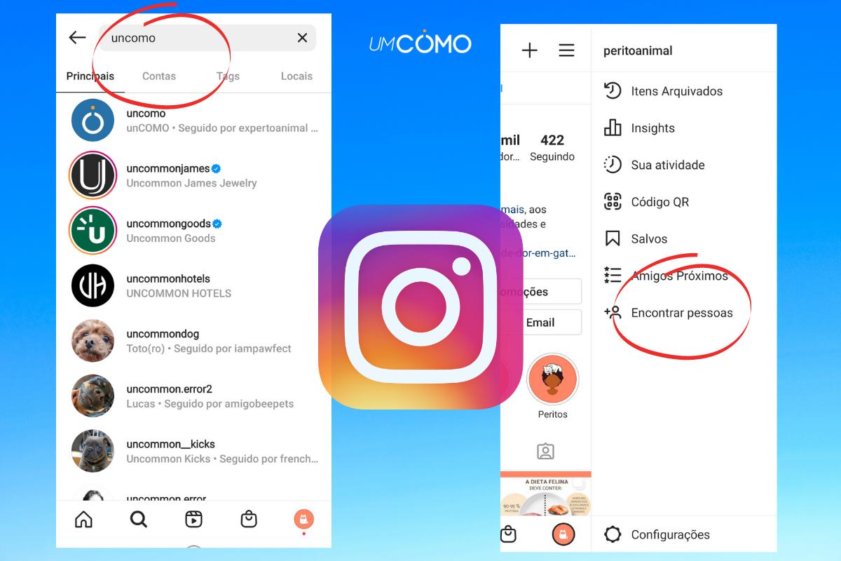 Como procurar alguém no Instagram