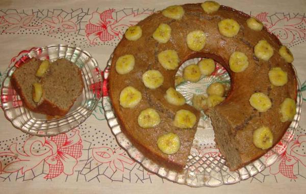 Como fazer bolo de casca de banana - Passo 6