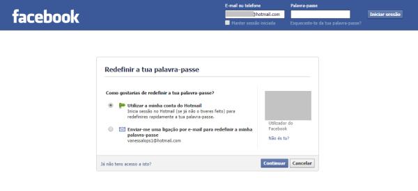 Como recuperar a senha do Facebook - Passo 3
