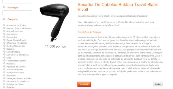 Como resgatar pontos do Itaucard - Passo 6
