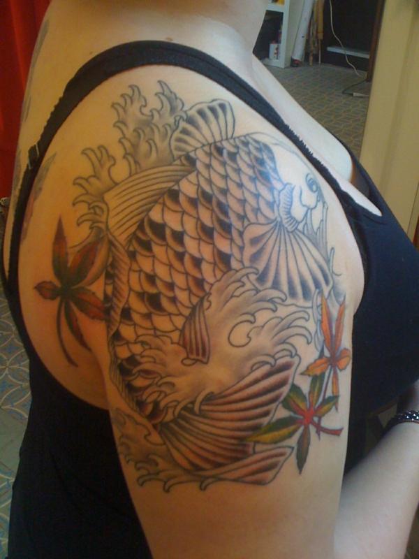 Qual o significado da tatuagem de carpa - Passo 1