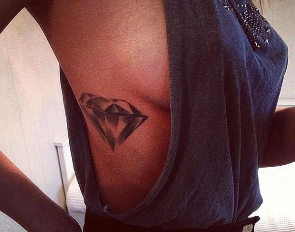 Qual é o significado das tatuagens de diamantes - Passo 2