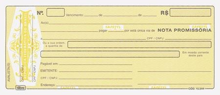 Como preencher uma nota promissória - Passo 2