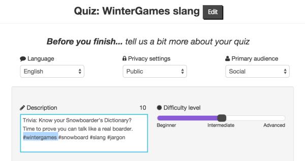 Como criar um questionário no Kahoot - Passo 7