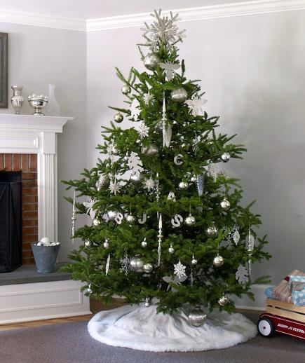Como decorar árvore de natal de prateado