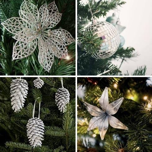 Como decorar árvore de natal de prateado - Passo 1