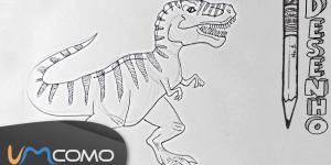 Como desenhar um Tyrannosaurus Rex (T. Rex)