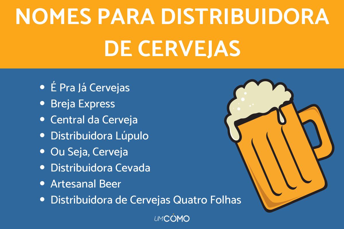 Nomes criativos para distribuidora de cerveja